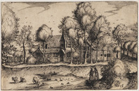 KG 1987 006
<br/>
Landschap (uit serie naar Brueghel)
<br/>
<em>Visscher, Claes Jansz. (1586/87-1652)</em>